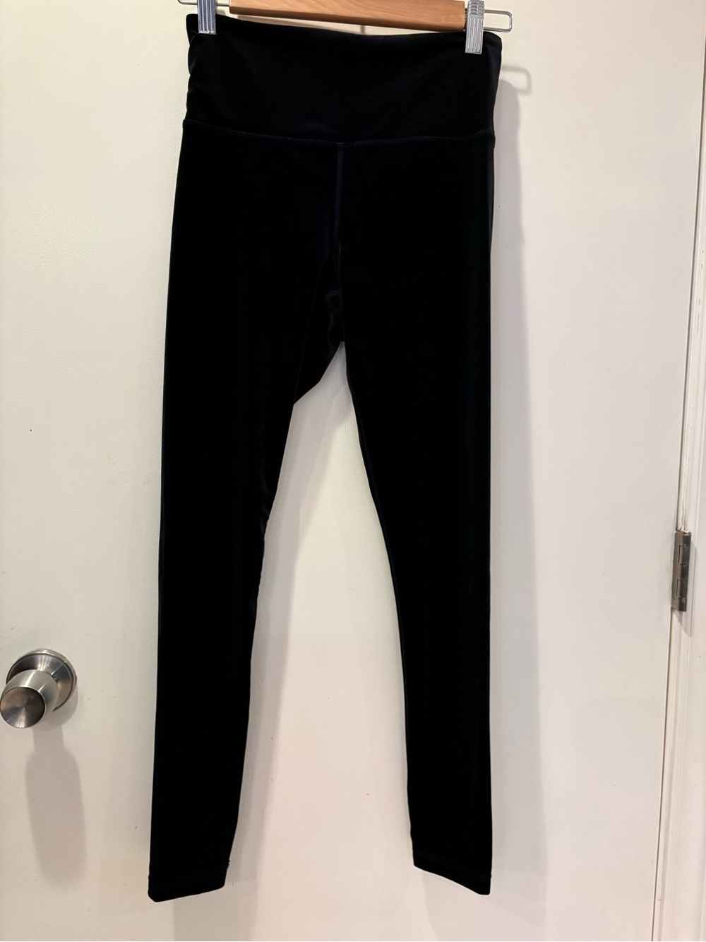 Athleta Black Velour Leggings - XS/P